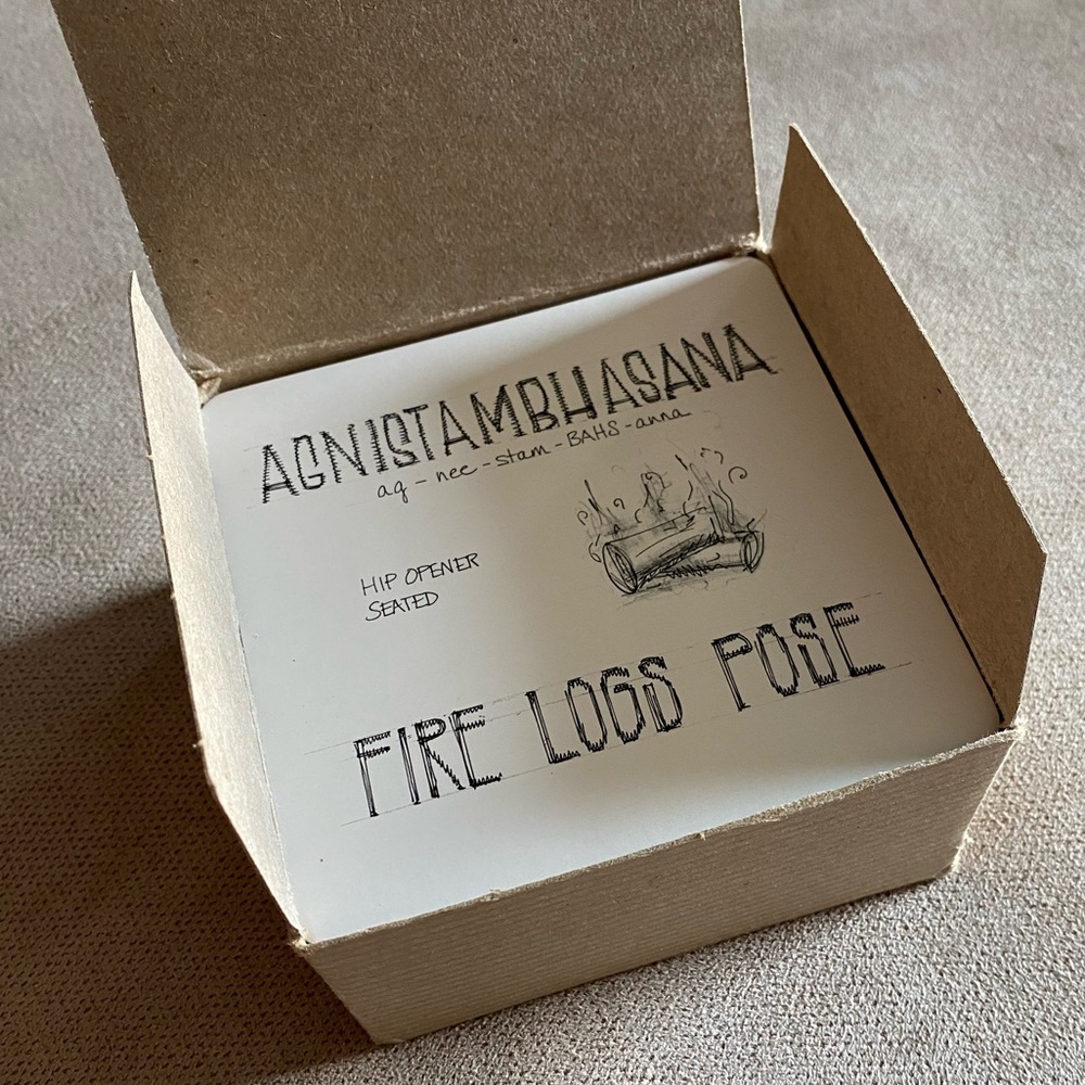 108 Asanas Yoga Pose Cards handmade gift Etsy beginner practice props